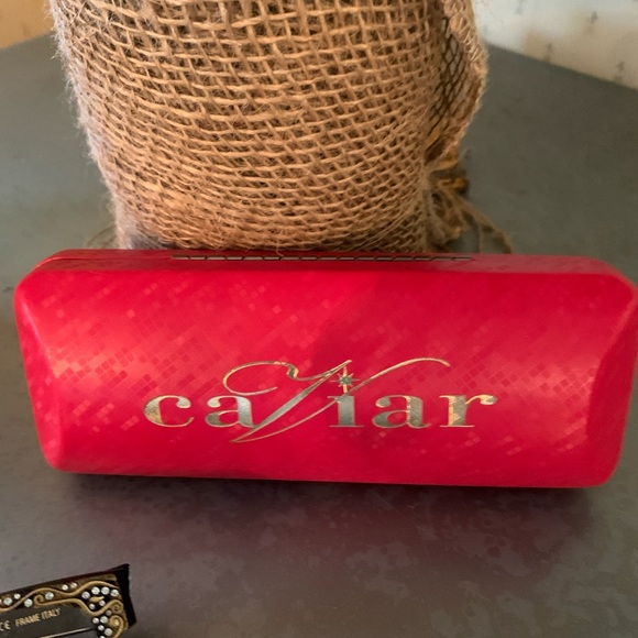 CAVIER, Leopard BLACK Lace Crystal Eyeglass Frames. M 3017 c31, ELEGANT. - Picture 10 of 14